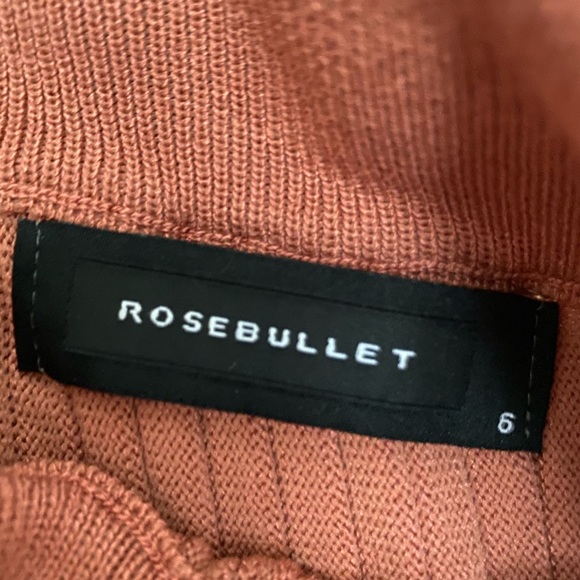 Rosebullet MIDI Terracotta Stretch- Skirt - Picture 2 of 7